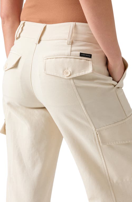 Sanctuary Rebel Wide Leg Standard Rise Crop Pant In Birch In Birch