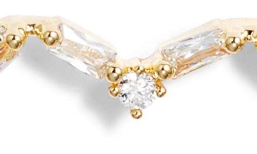 NORDSTROM NORDSTROM DOUBLE CUBIC ZIRCONIA OPEN HEART DROP EARRINGS