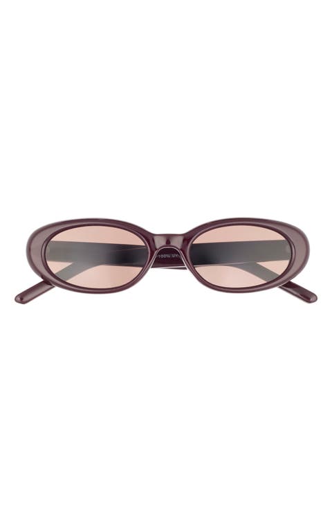Narrow Oval Sunglasses