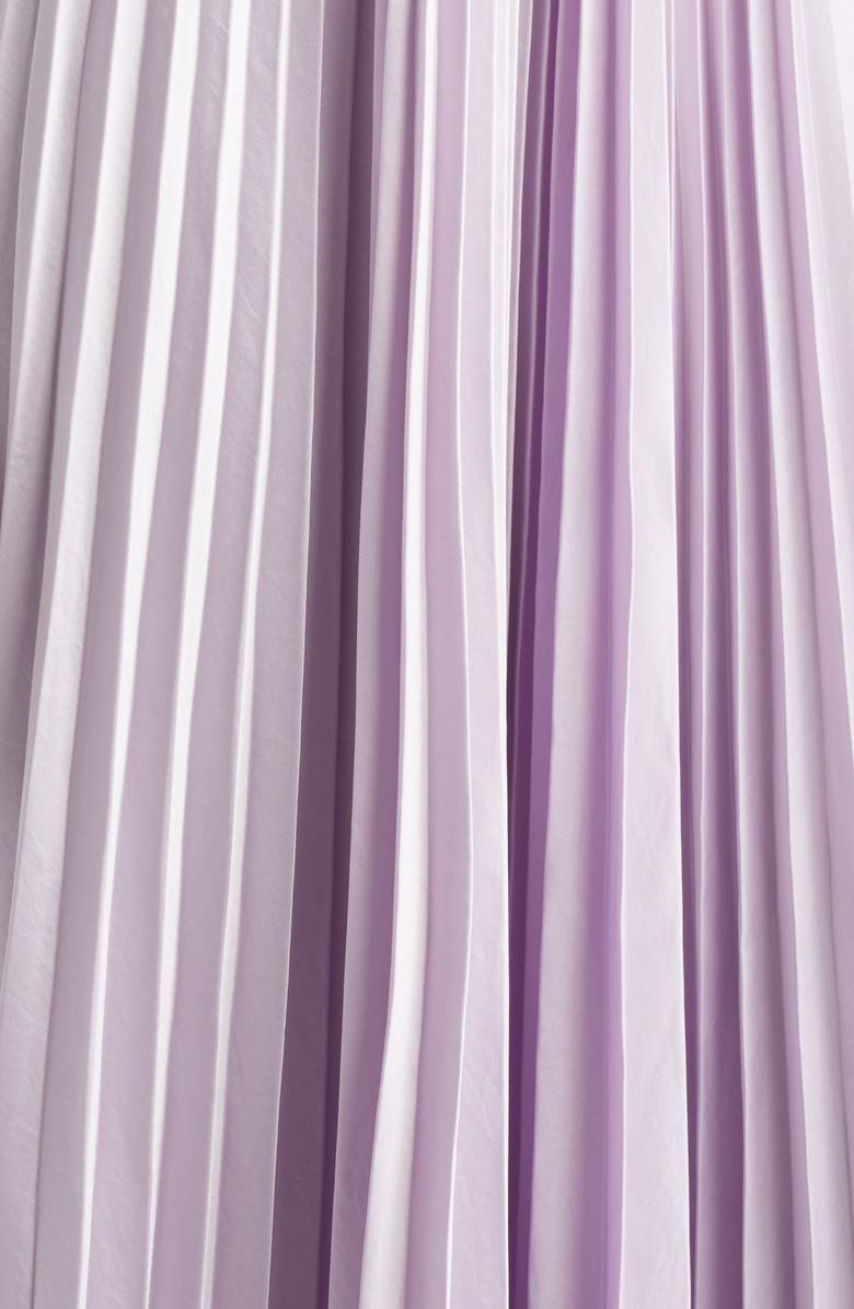 A.L.C. Moira Pleated Cutout Maxi Dress, Alternate, color, Lilac