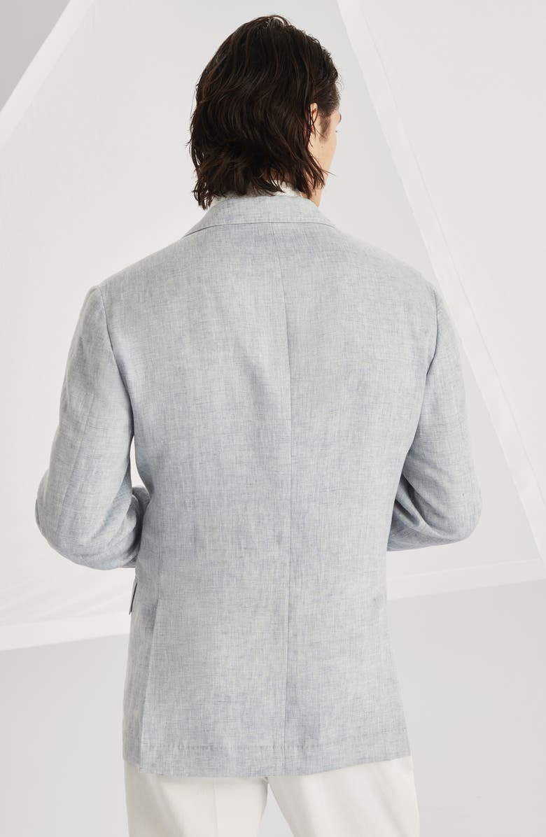 Brunello Cucinelli Linen unconstructed blazer, Alternate, color,