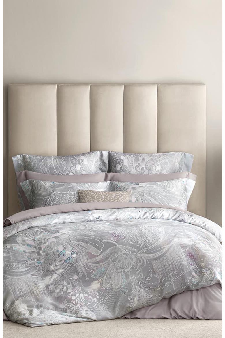 Perla duvet cover, Alternate, color, Grey