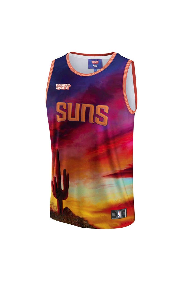 NBA X KIDSUPER Unisex NBA & KidSuper Studios by Fanatics Red Phoenix Suns Hometown Jersey, Alternate, color, Red