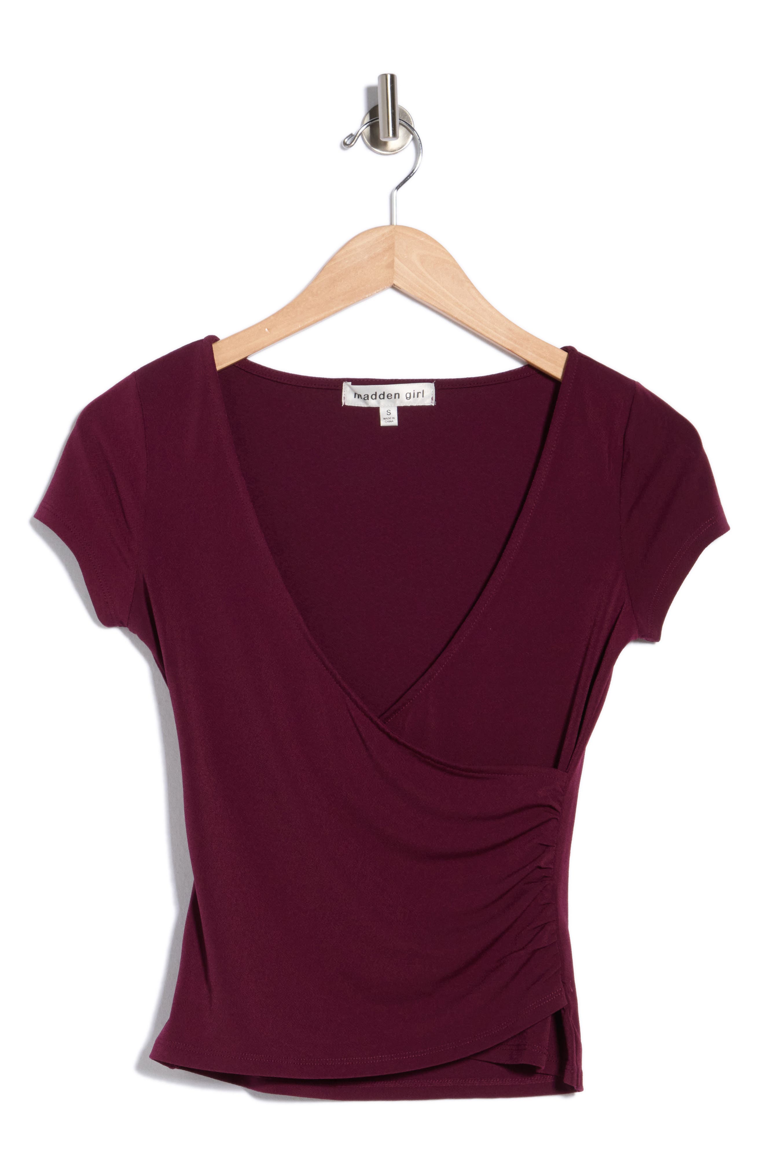 Short Sleeve Wrap Top