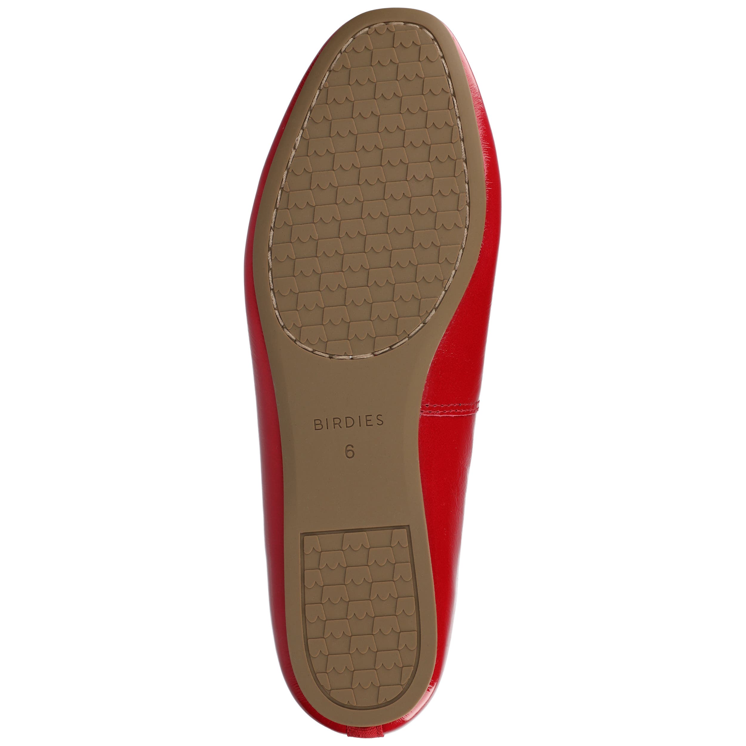 Birdies The Songbird Flat Patent Leather, Alternate, color, Red Patent