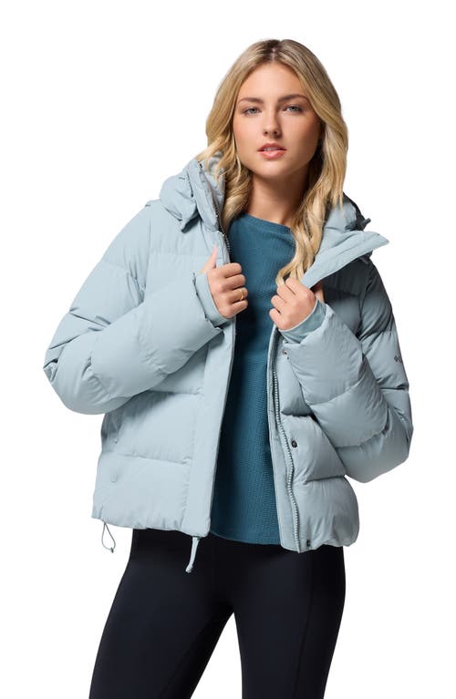 Columbia Amaze Puff™ Water Repellent 650 Fill Power Down Hooded Jacket In Blue