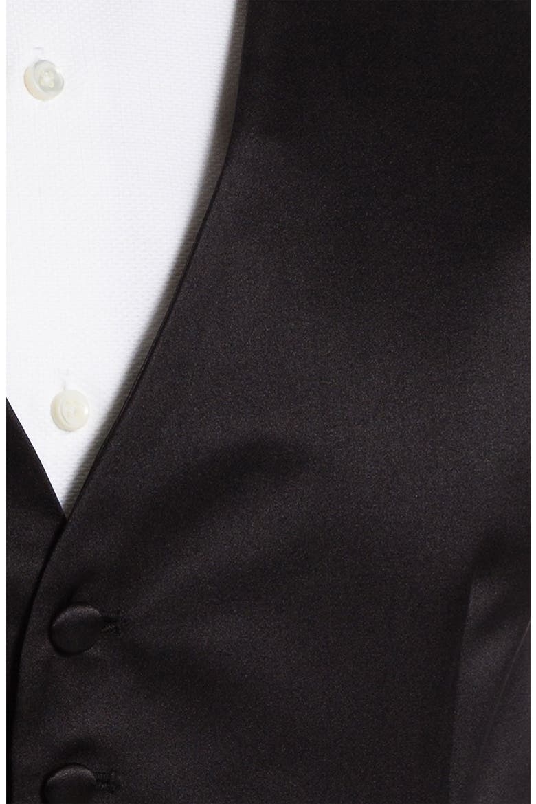 Silk Vest, Alternate, color, BLACK SATIN