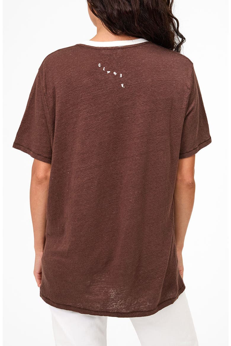 Original Linen V-Stitch T-Shirt, Alternate, color, MOCHA