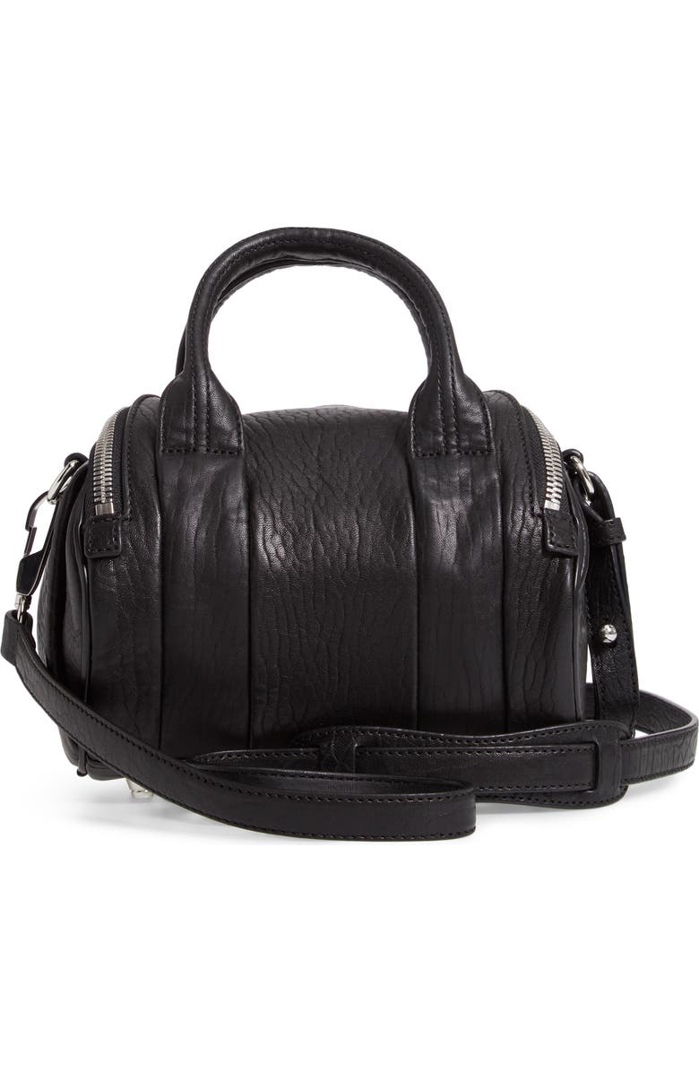 Alexander Wang Mini Rockie - Nickel Lambskin Leather Satchel, Alternate, color,
