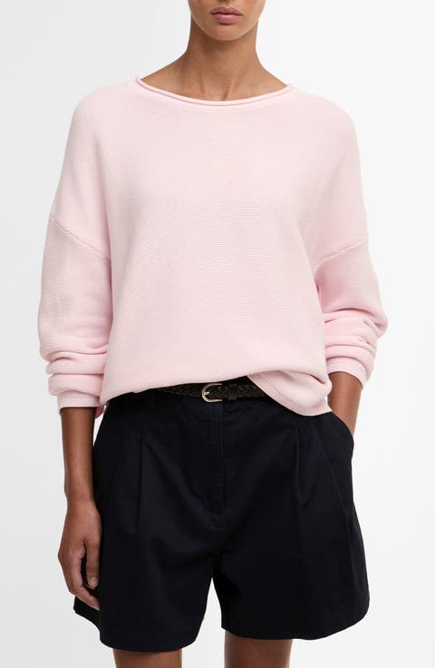 Marine Relaxed Fit Cotton Sweater