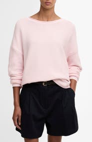 Barbour Marine Relaxed Fit Cotton Sweater