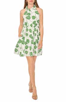 Floral Smocked Cotton Minidress