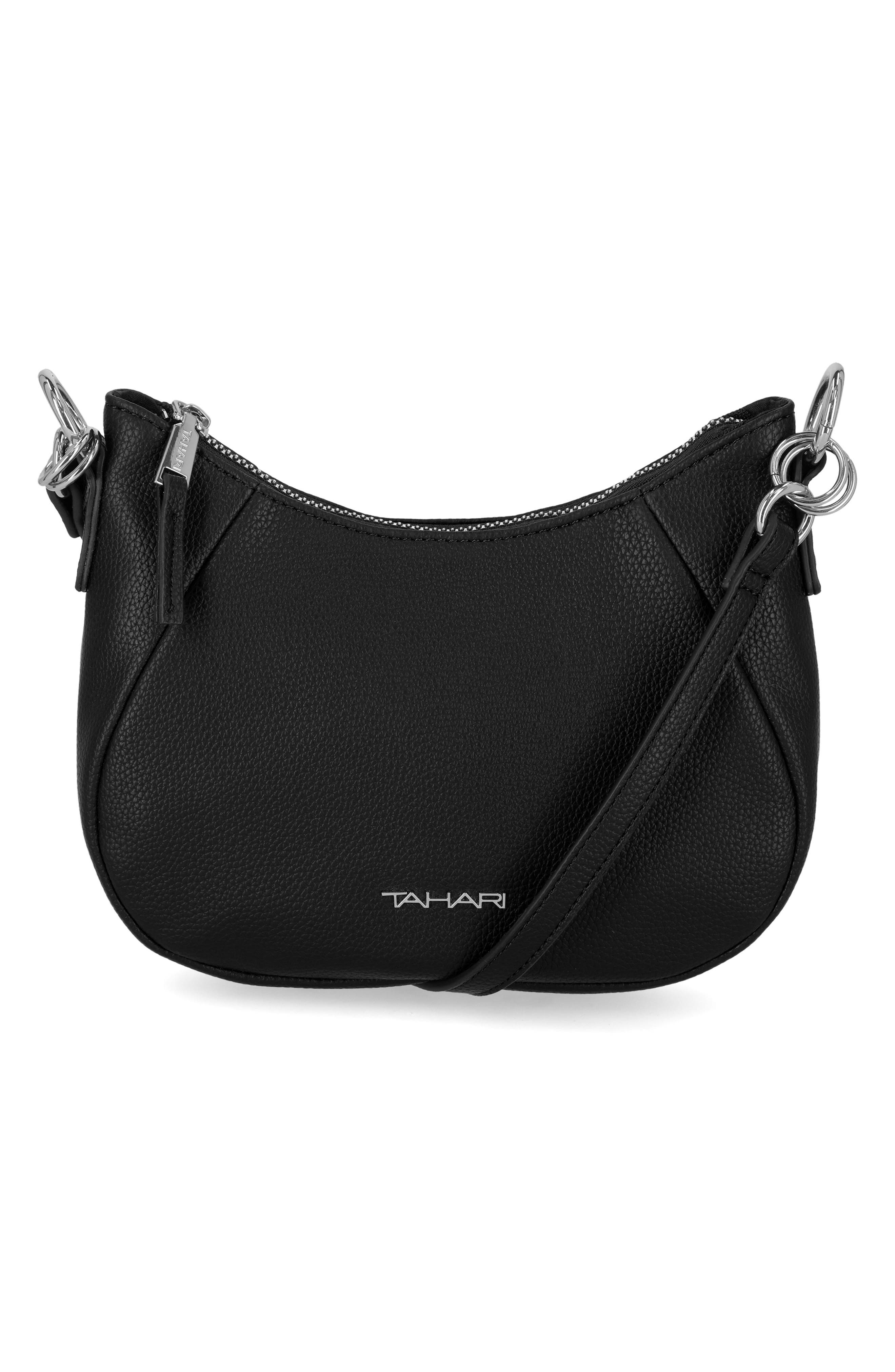 Tahari Burke Faux Leather Crossbody Bag, Main, color, 
