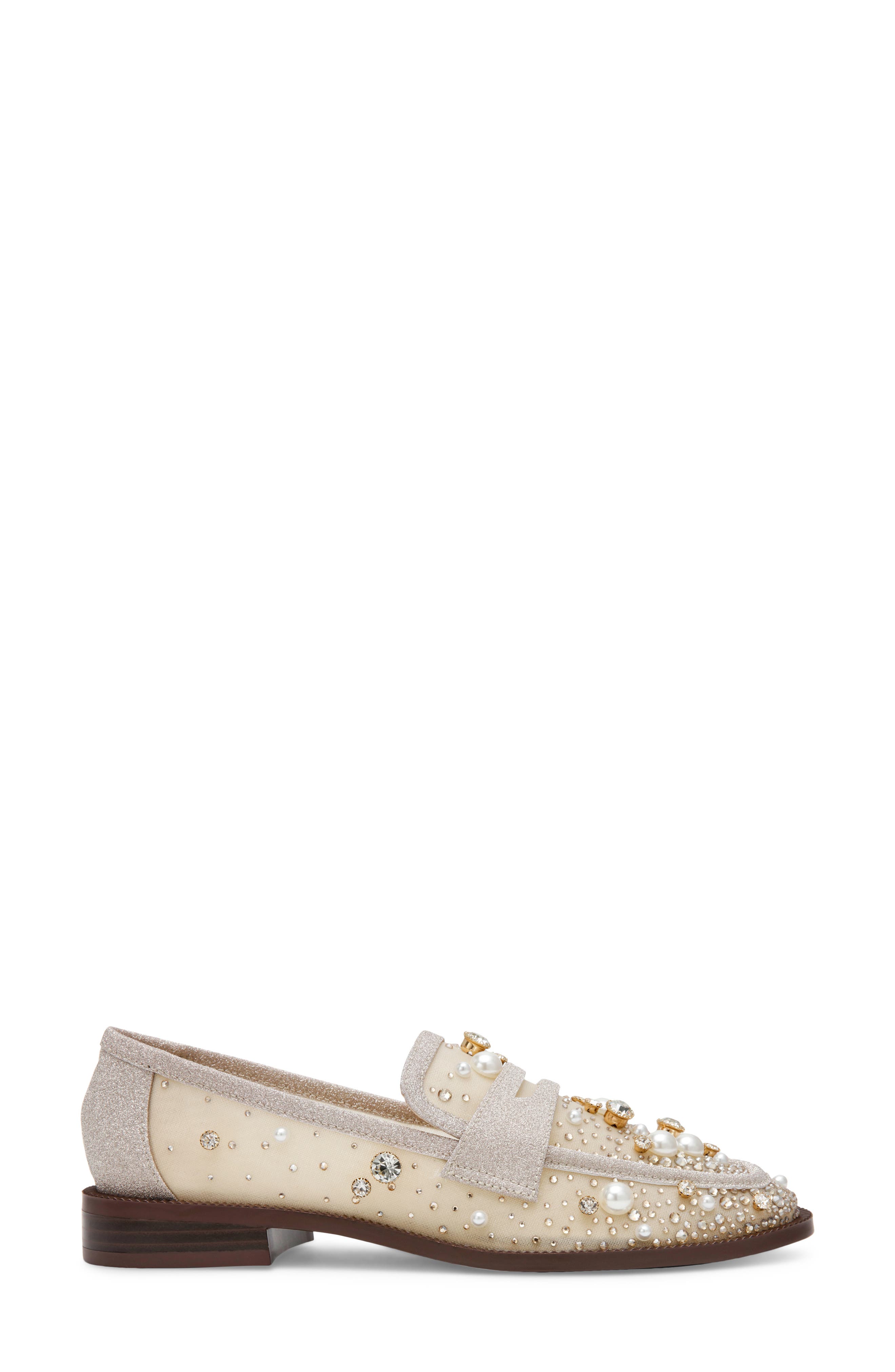 Maren Crystal Loafer, Alternate, color, LIGHT GOLD