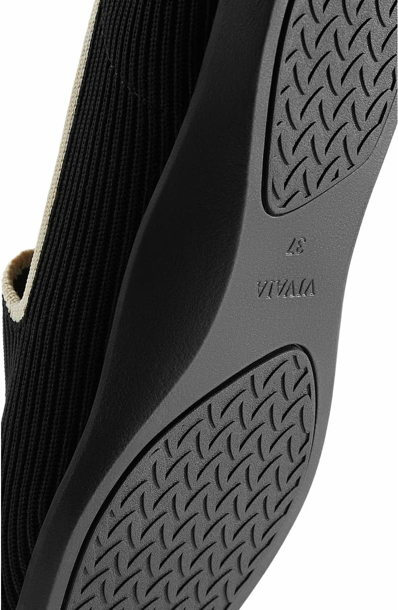 VIVAIA Water-Repellent Square-Toe Loafers, Alternate, color, Black Ivory