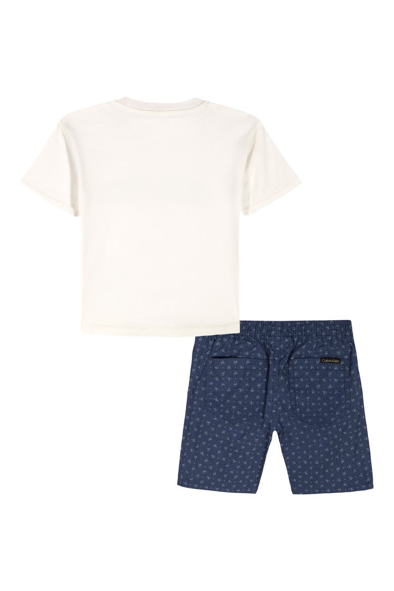 Kids' Graphic T-Shirt & Shorts Set, Alternate, color, NAVY MULTI