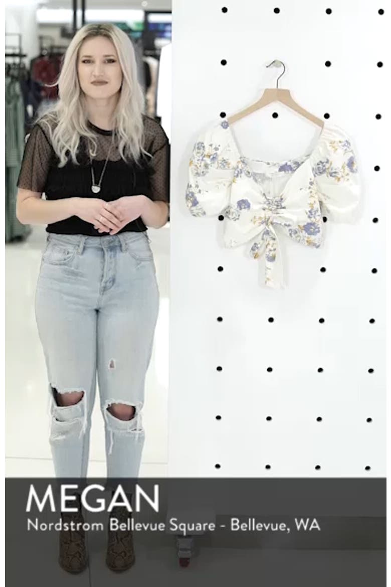 Cesena Puff Sleeve Crop Top video