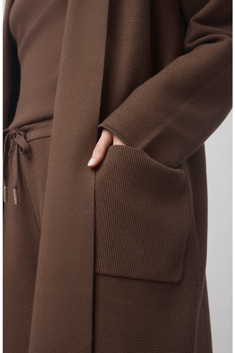 x @cellajaneblog Sleek Coatigan, Alternate, color, TRUFFLE