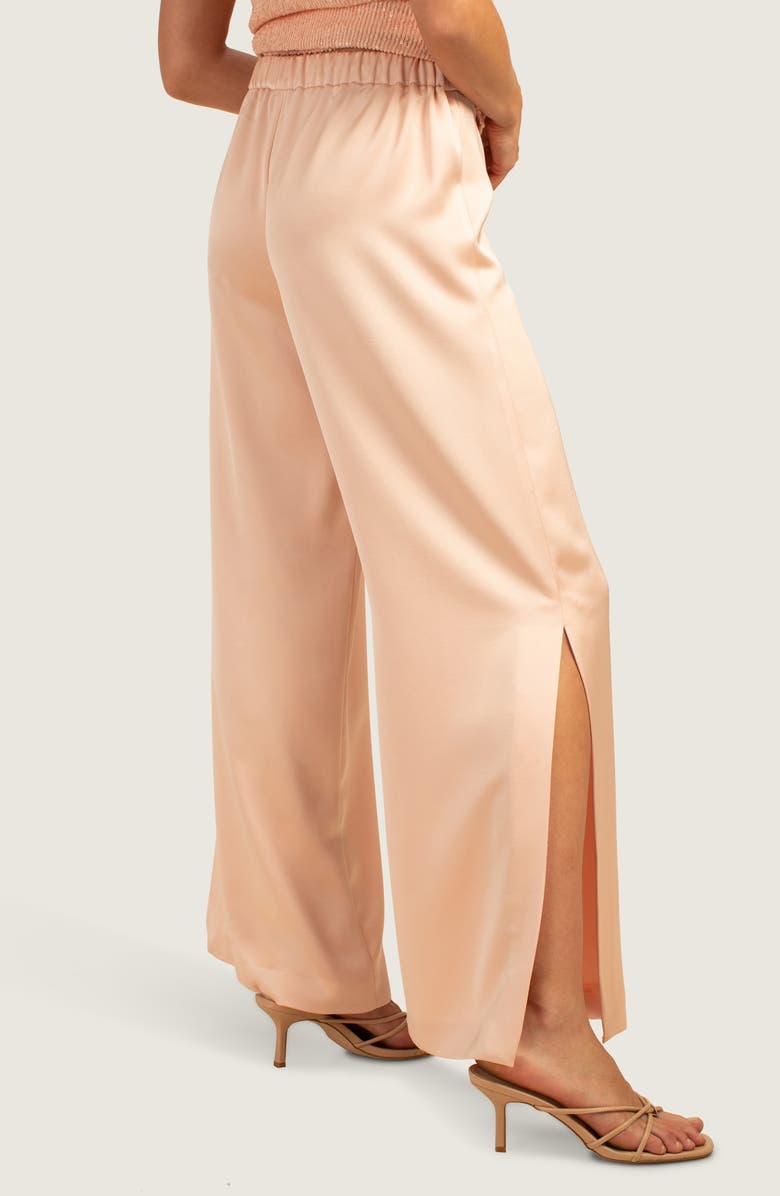 Trina Turk Sunset Wide Leg Pants, Alternate, color, Strawberry Fields
