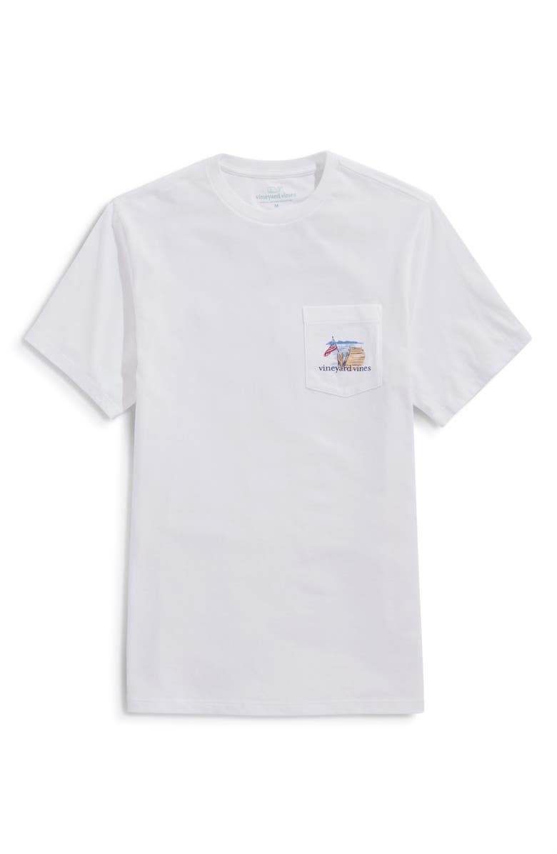 vineyard vines Golf Swing Graphic T-Shirt, Main, color, White Cap