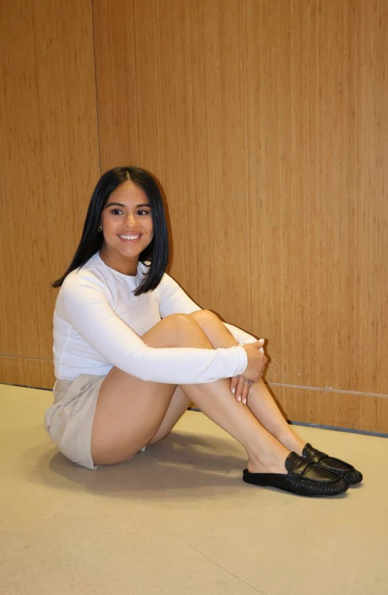 275 Central Vivien Penny Loafer Mule, Alternate, color, Black