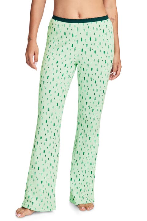 Women's Pointelle Cotton Stretch Sleep Pant