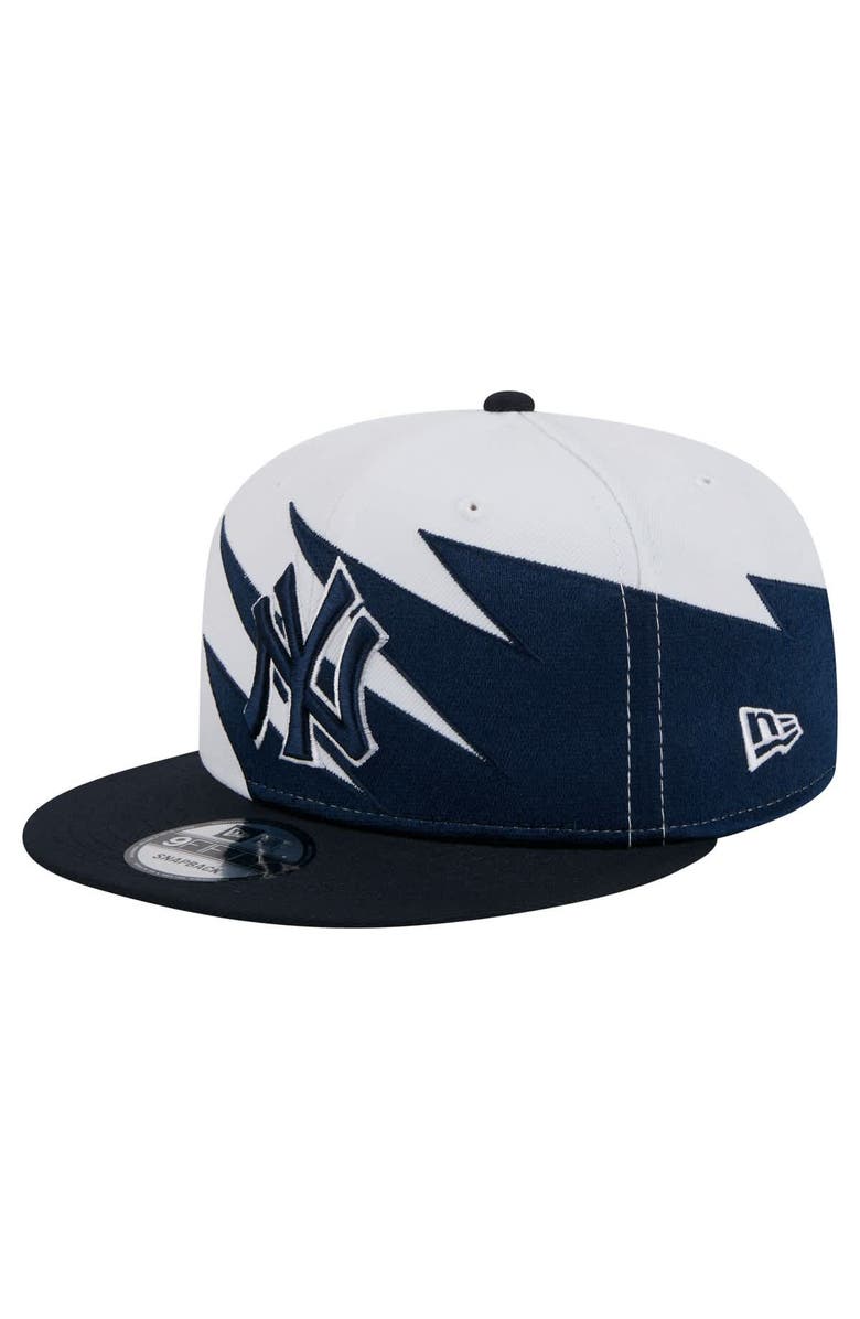 New Era Men's New Era Navy/White New York Yankees Jagged 9FIFTY Snapback Hat, Main, color, Navy