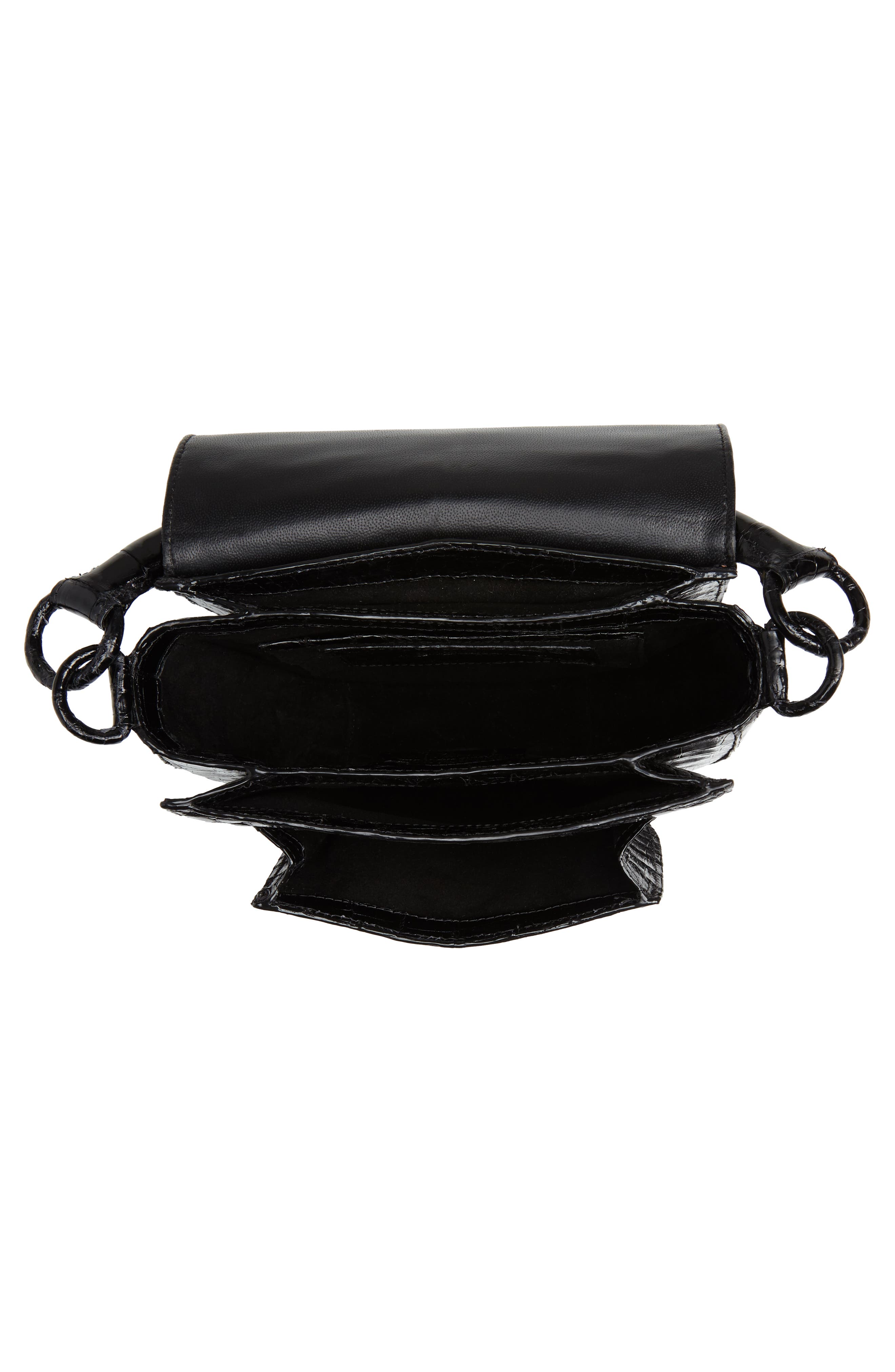 Nancy Gonzalez Small Teddy Crocodile Leather Crossbody Bag, Alternate, color, 