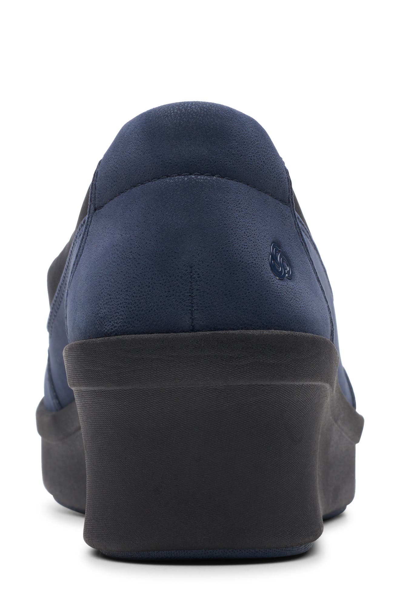 Step Rose Moon Wedge Loafer, Alternate, color, NAVY FABRIC