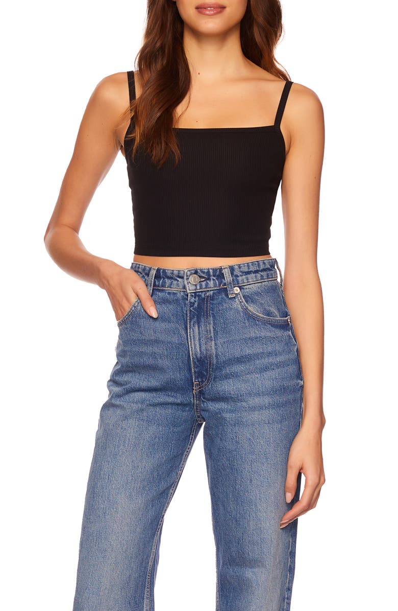 Susana Monaco Rib Crop Camisole, Alternate, color, 