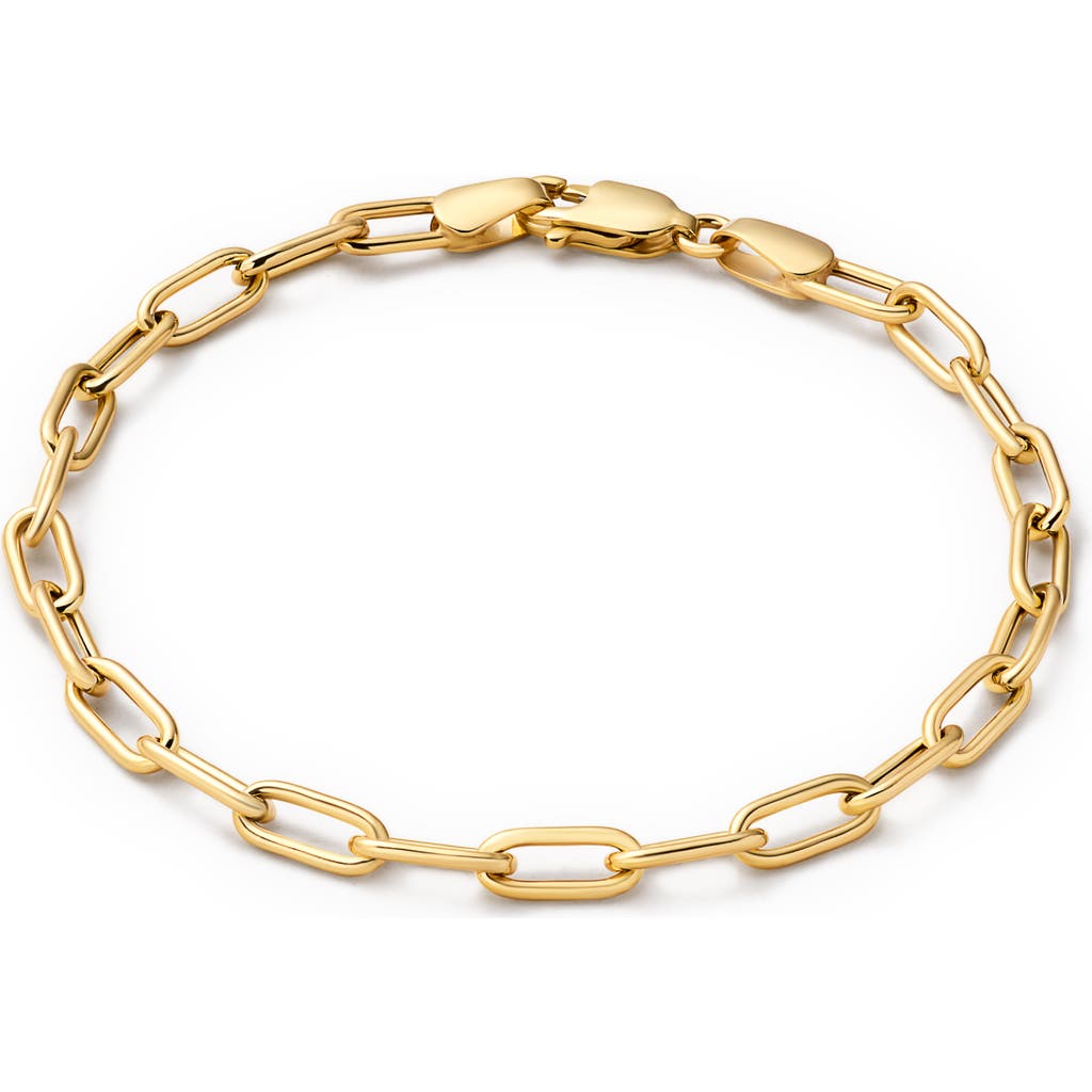 Ana Luisa Solid Yellow Gold - Large Paperclip Bracelet at Nordstrom, Size 6.5