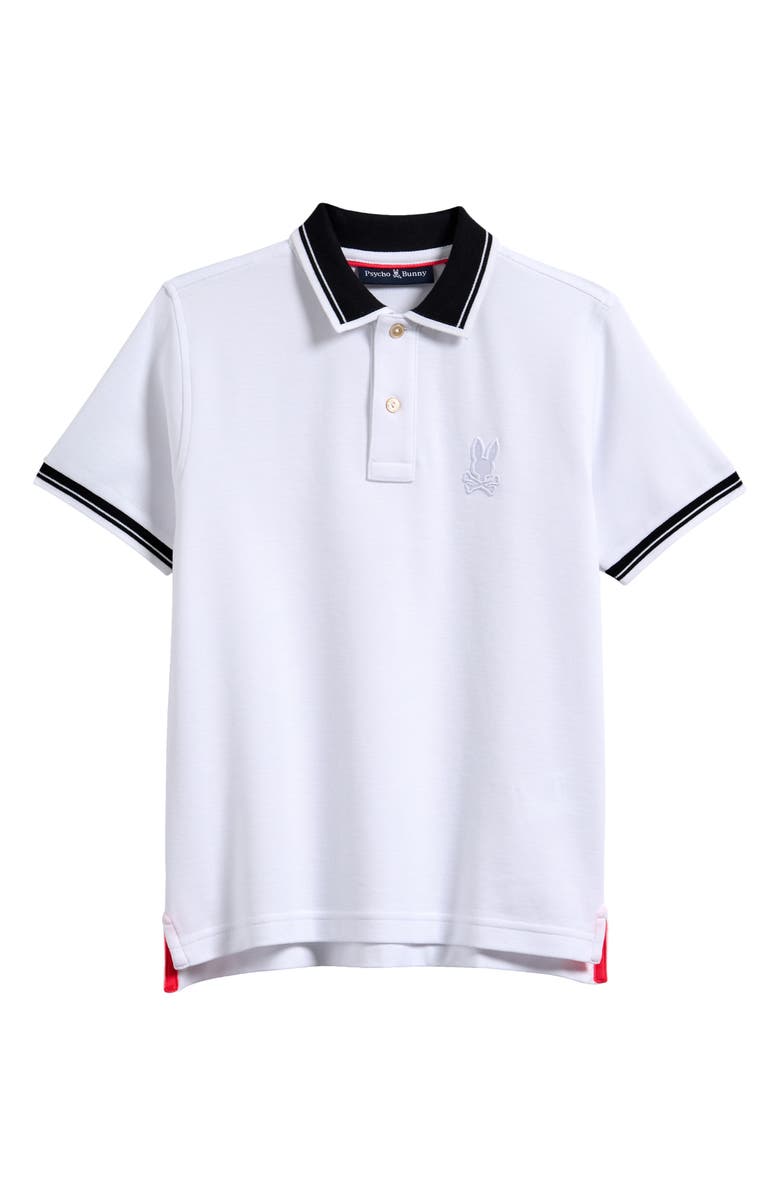 Psycho Bunny Kids' Oak City Piqué Polo, Main, color,