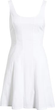 Open Edit Seam Fit & Flare Poplin Minidress