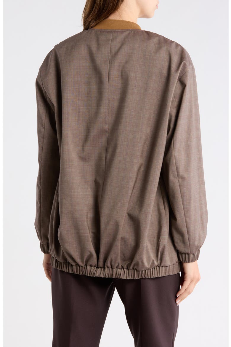 Jemata Check Bomber, Alternate, color, BROWN