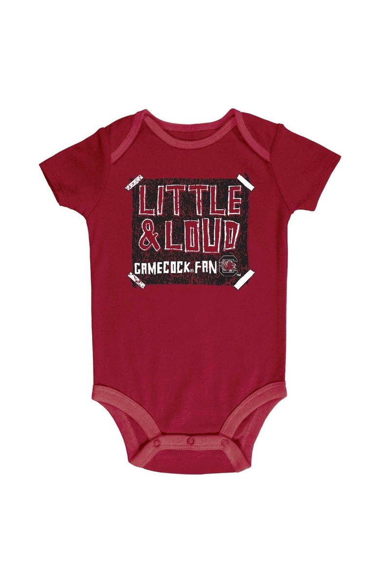 Champion Infant Champion Garnet/Gray/White South Carolina Gamecocks 3-Pack Bodysuit Set, Alternate, color, Garnet