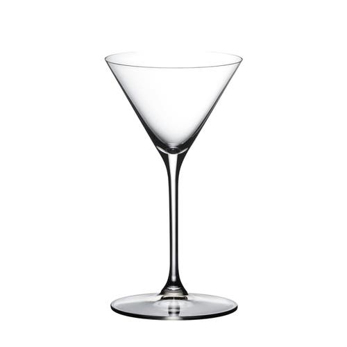 Riedel Grape@ Martini Cocktail Glass, Set Of 2, 7 Ounce In Transparent