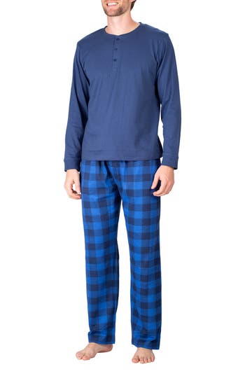 Sleephero Pajamas In Blue Buffalo Check