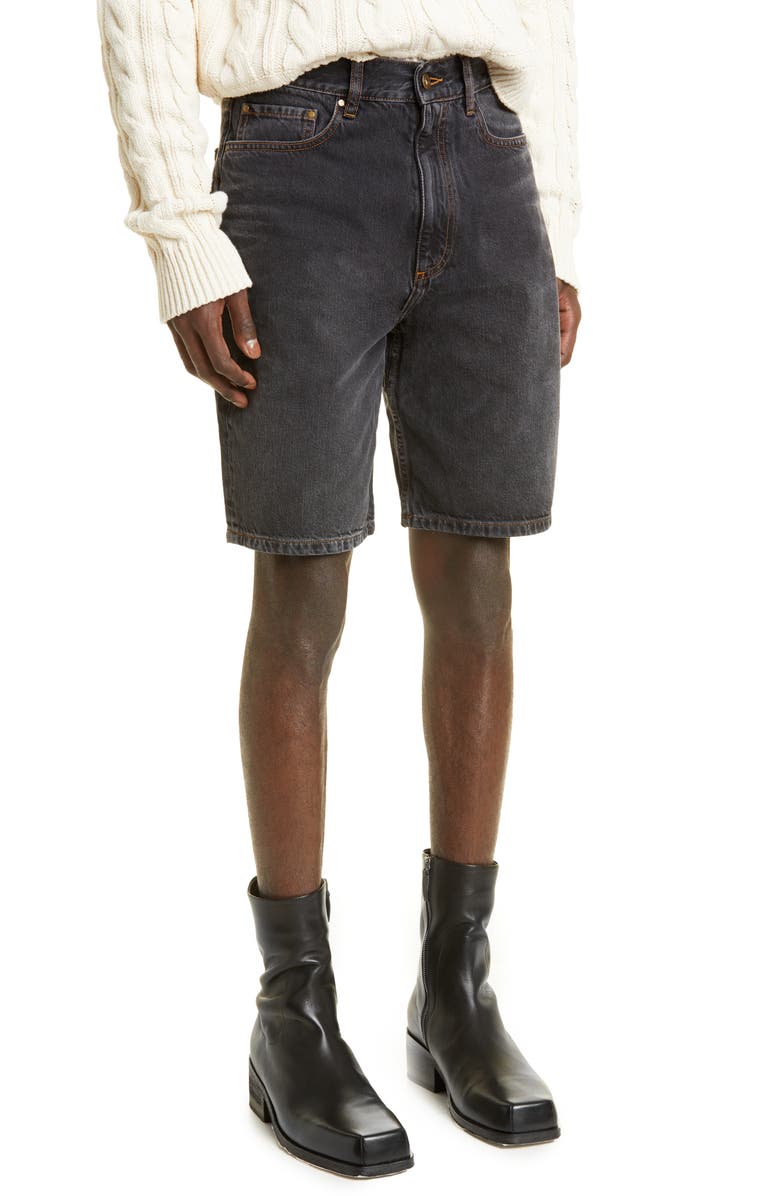 Y/Project Cowboy Cuff Convertible Straight Leg Jeans, Alternate, color, 