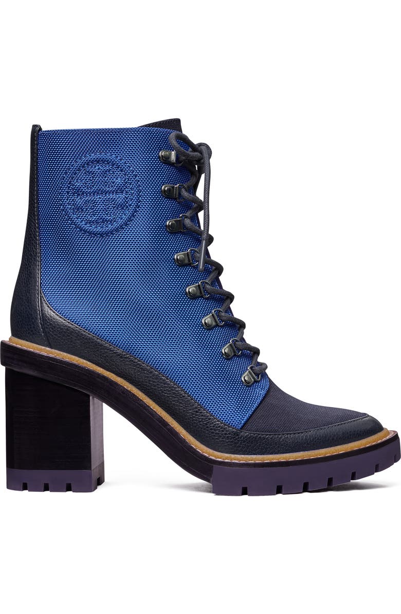 Tory Burch Miller Mixed Materials Lug Sole Boot, Alternate, color,