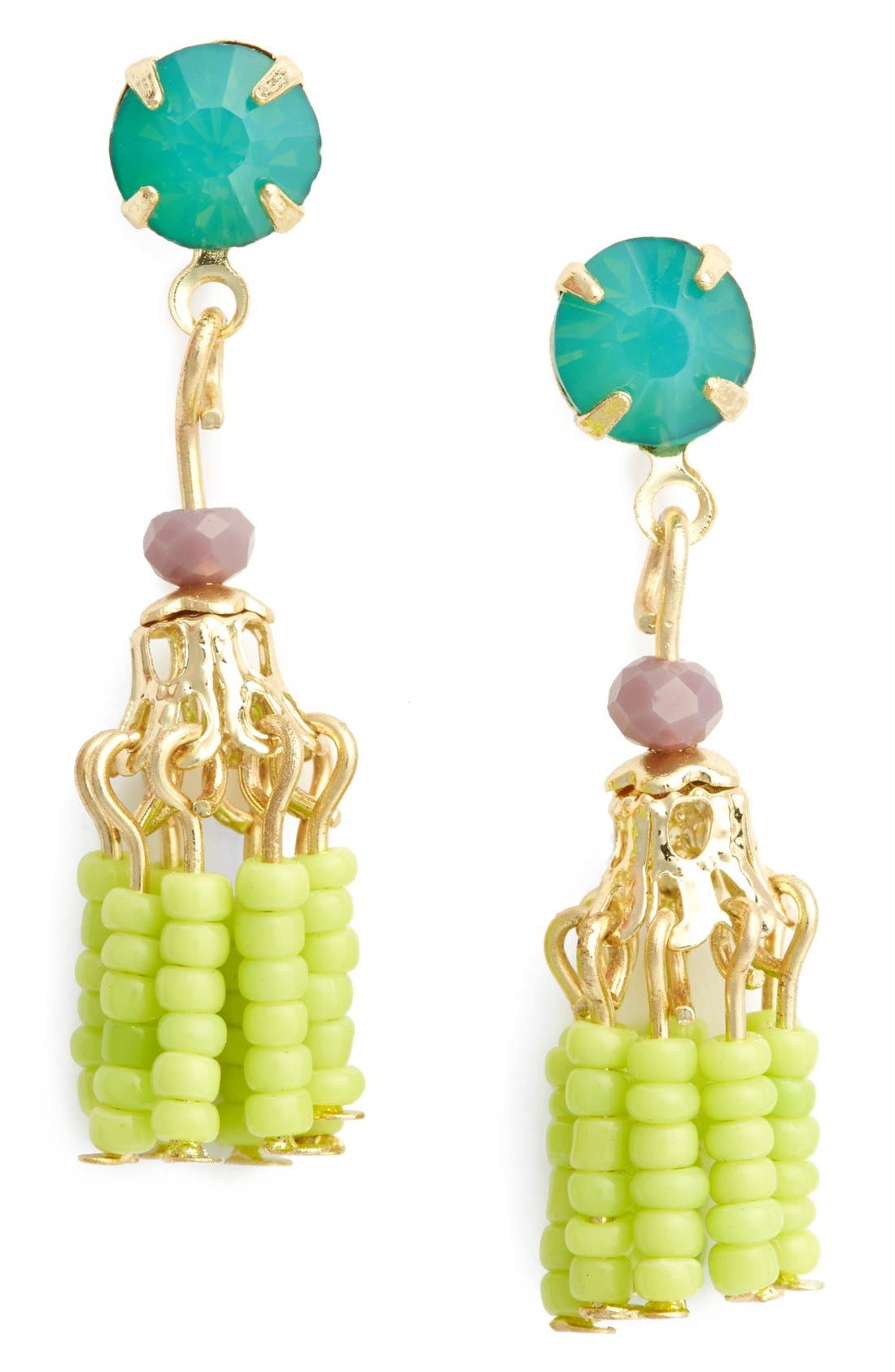 Topshop Bead Tassel Drop Earrings (Women) | Nordstrom