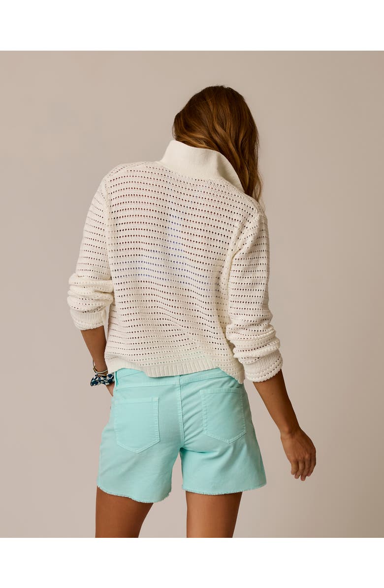 Carve Designs Morgan Polo Sweater, Alternate, color, Cloud