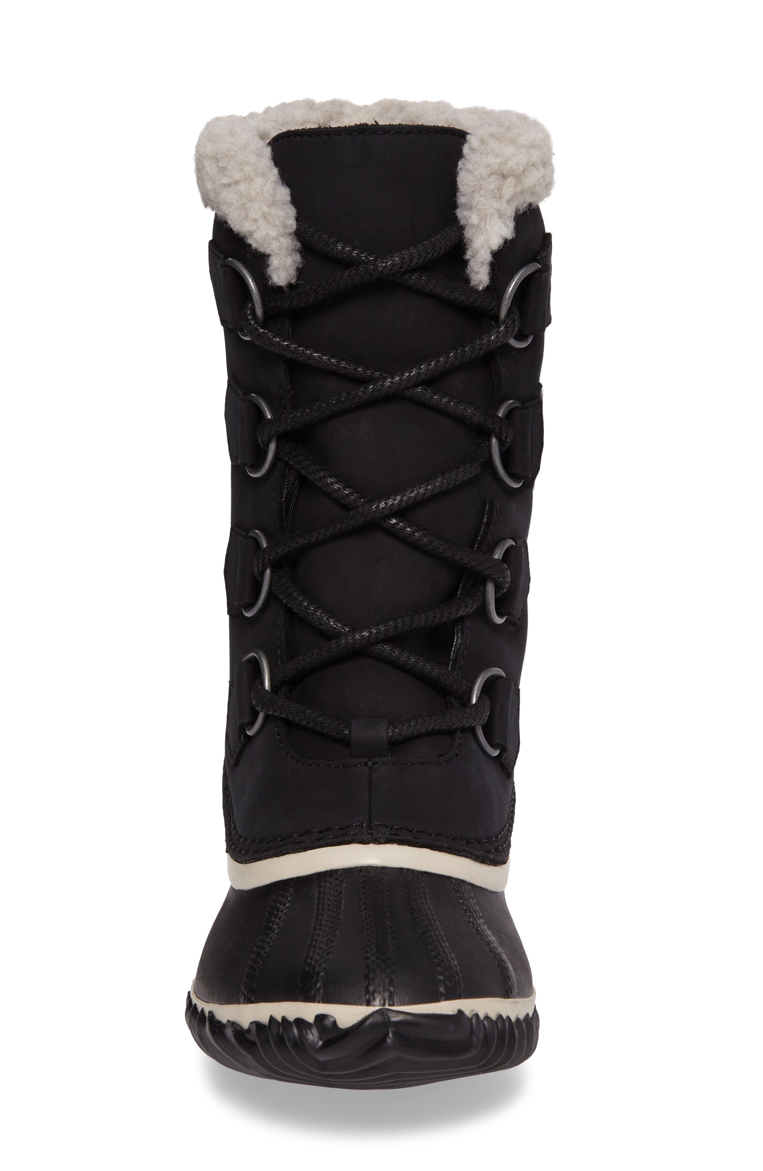 Caribou Slim Waterproof Boot, Alternate, color, BLACK