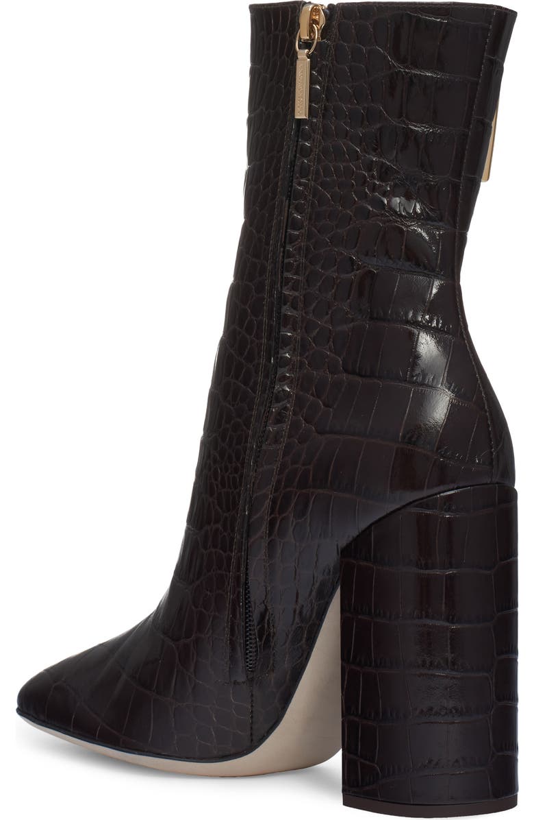 Dolce&Gabbana Jackie Croc Embossed Bootie, Alternate, color,