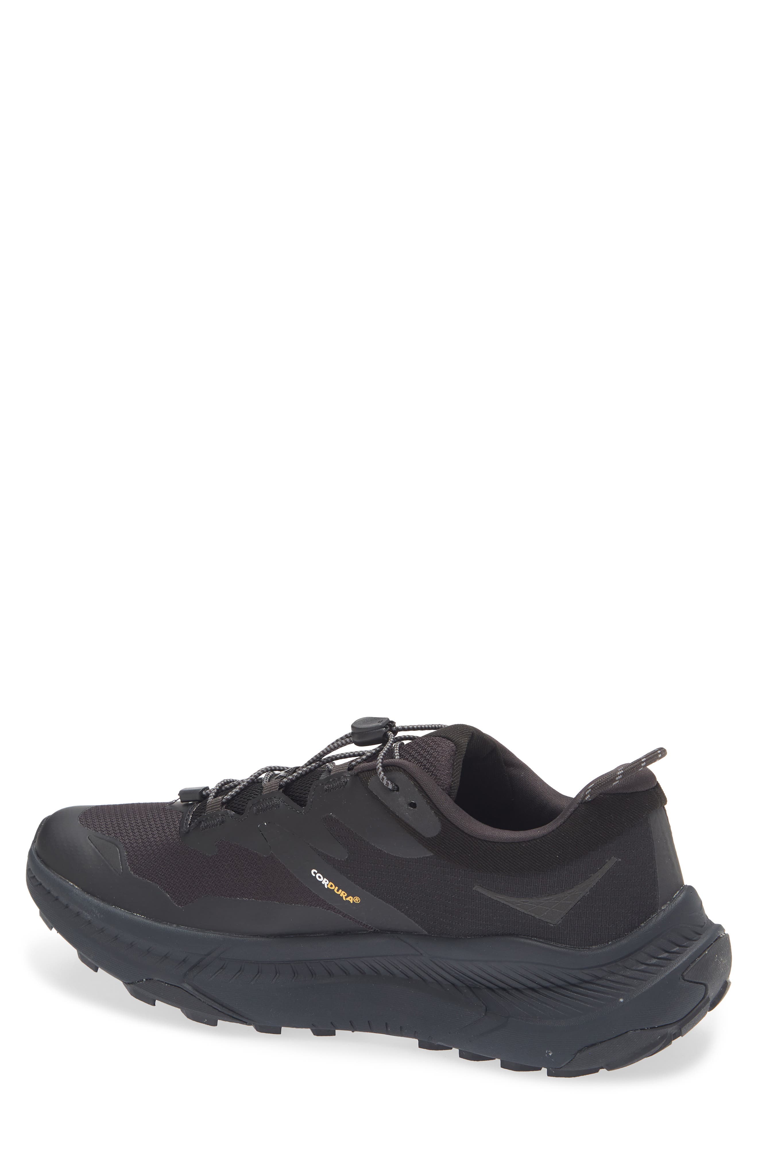 HOKA Transport Gore-Tex<sup>®</sup> Waterproof Running Shoe, Alternate, color, Black / Black