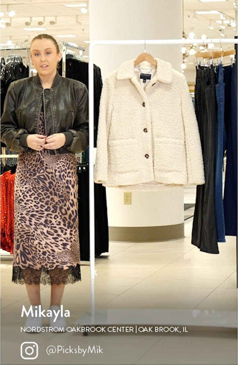Cozy Faux Shearling Barn Jacket, sales video thumbnail