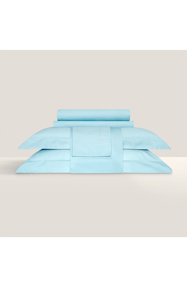 Togas Royal Flat Sheet, Main, color, Sky Blue