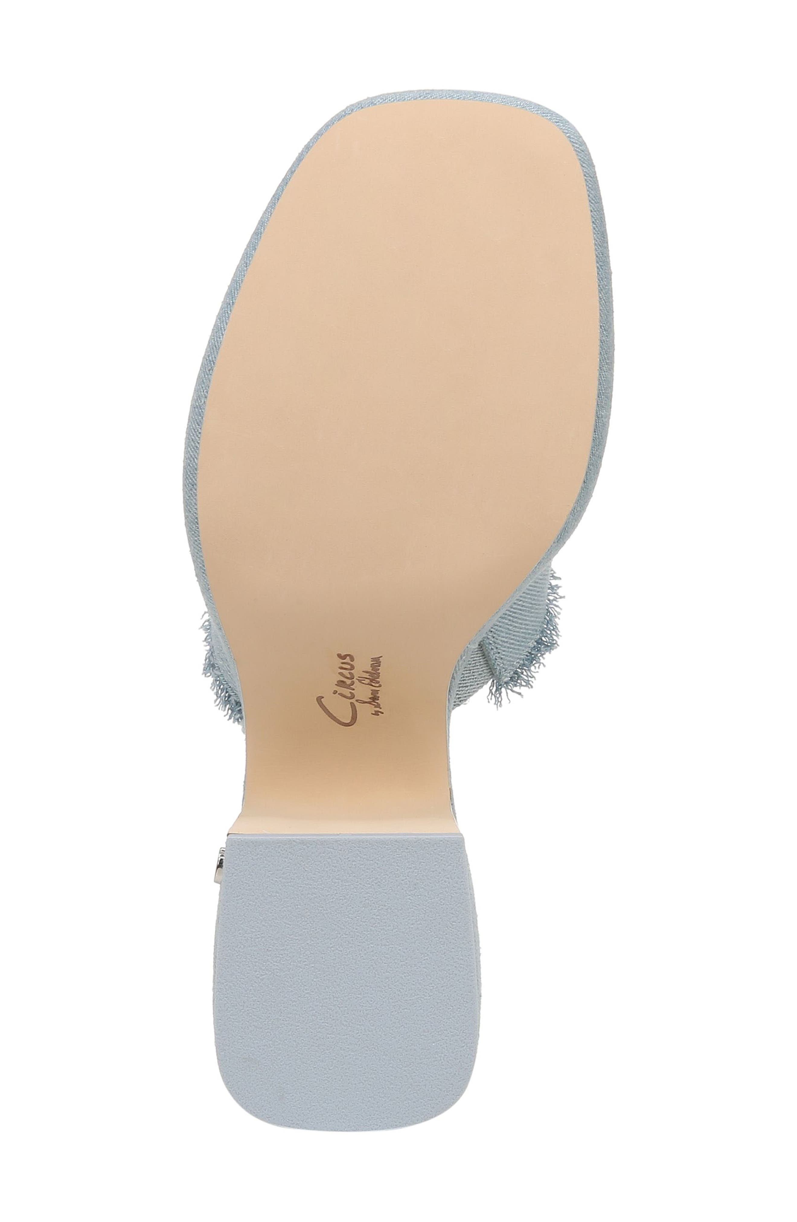Isla Fringe Platform Sandal, Alternate, color, WASHED GLACIAL BLUE