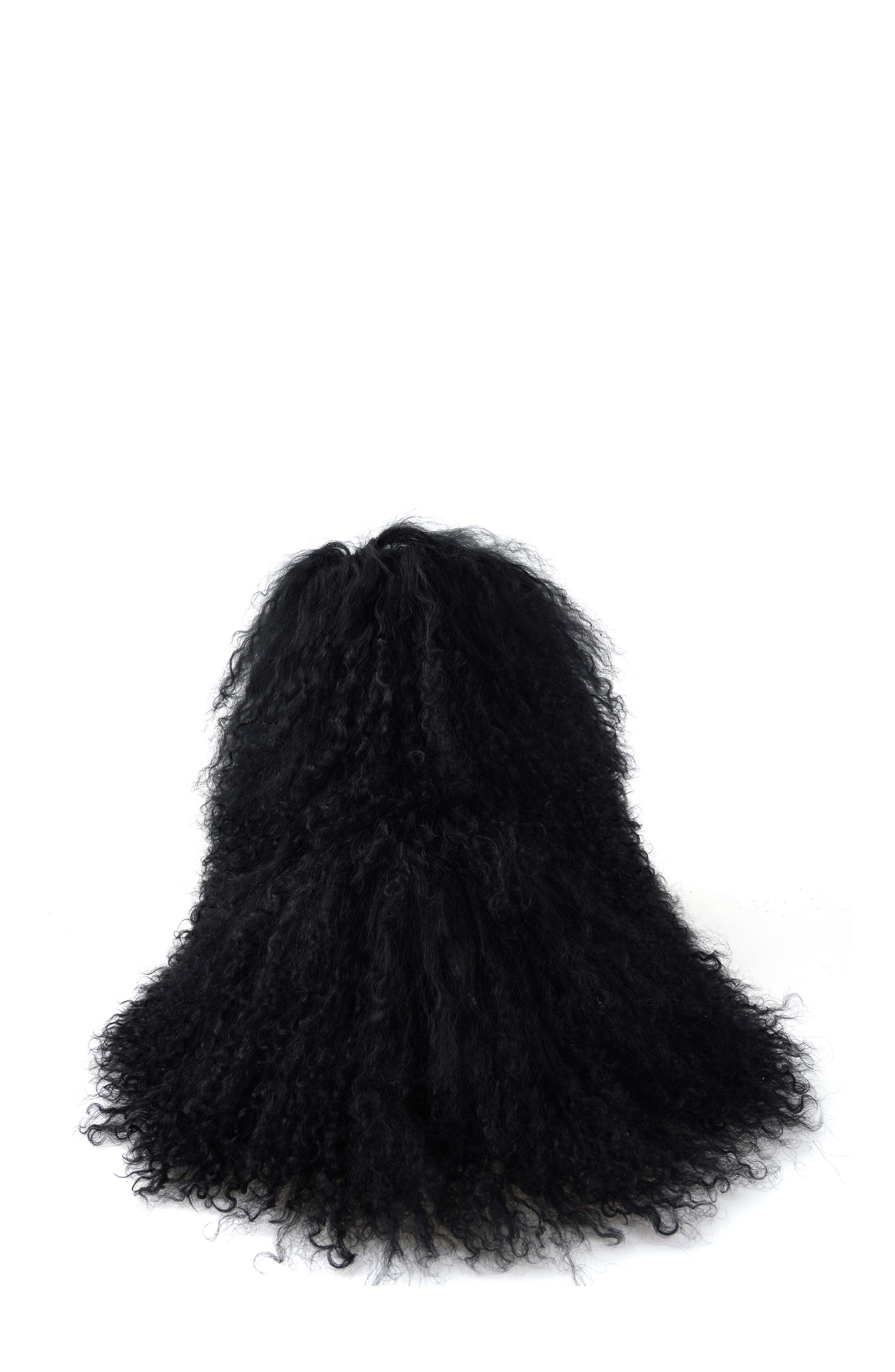 ZIGI Risha Genuine Shearling Bootie, Alternate, color, Black