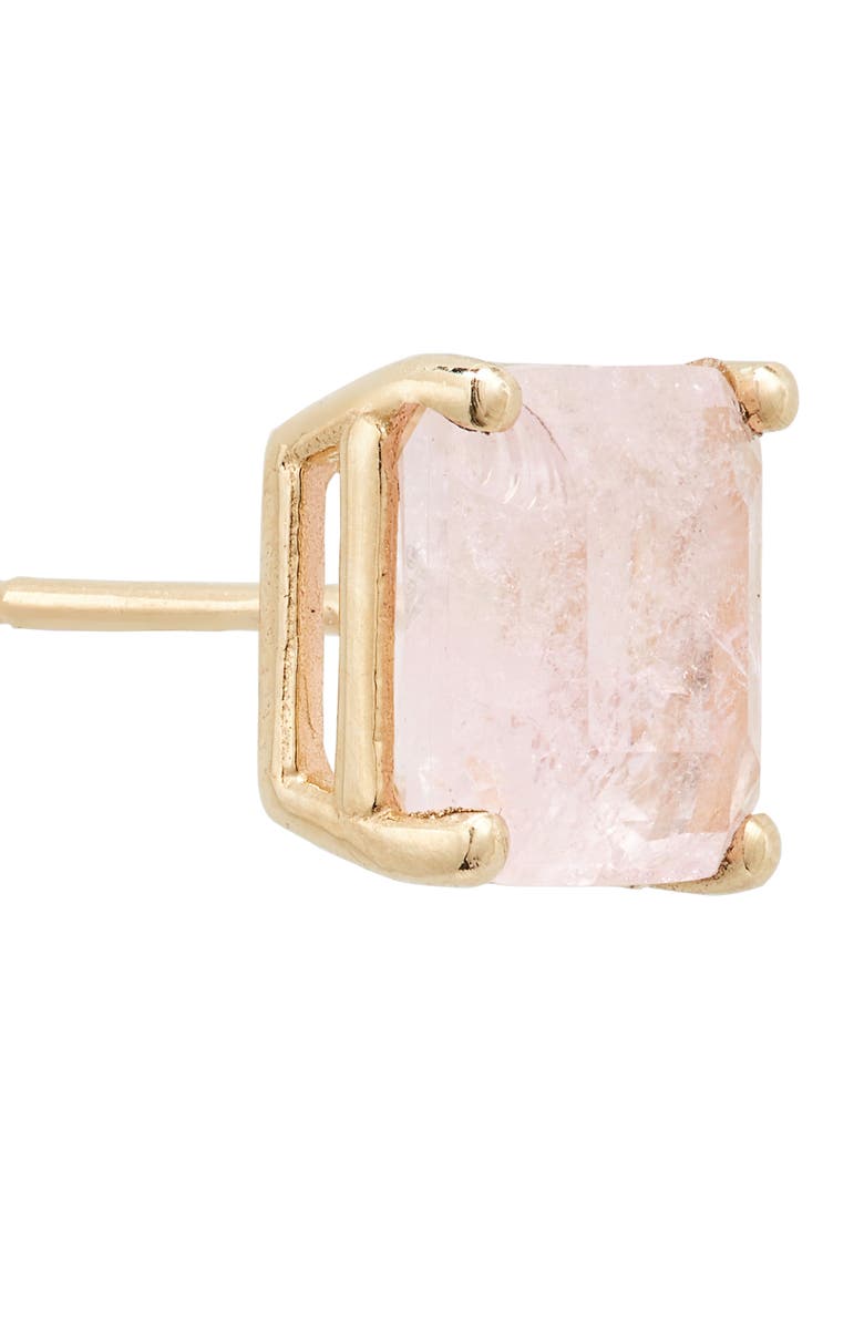 Bony Levy 14K Gold Pink Quartz Stud Earrings, Alternate, color,