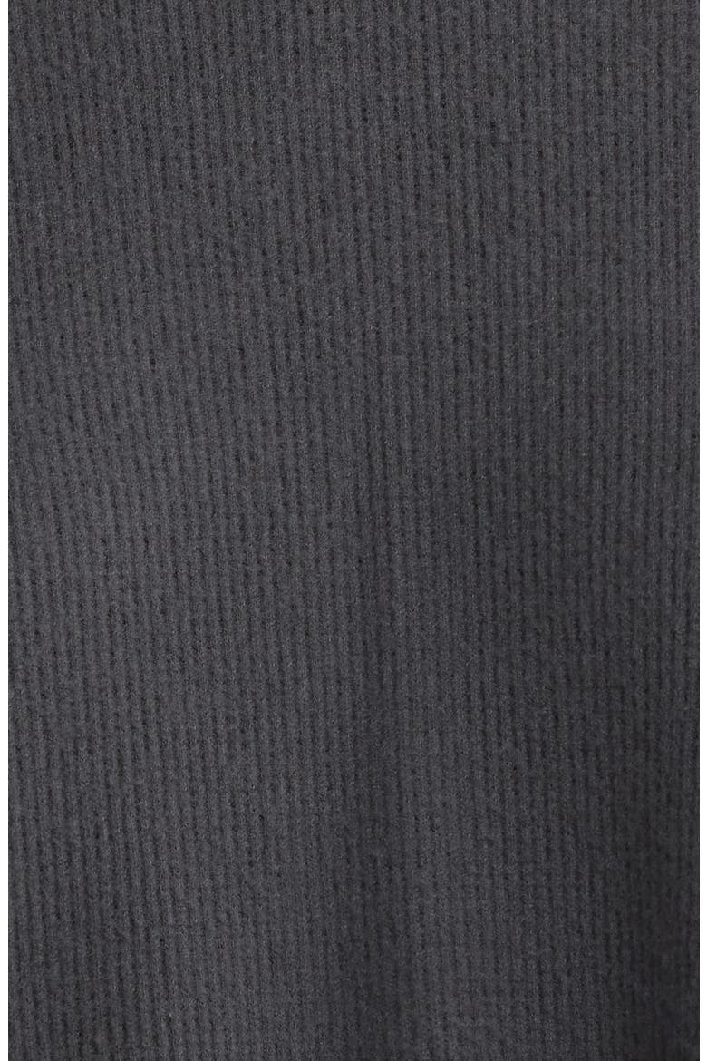 Waffle Knit Short Pajamas, Alternate, color, CHARCOAL